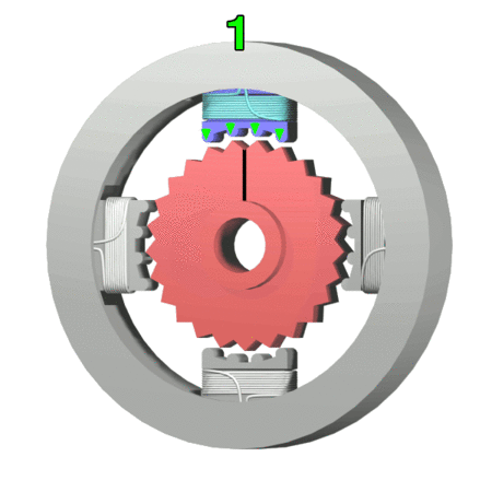 انیمیشن موتور پله ای در اکسپنشن ولو الکترونیکی